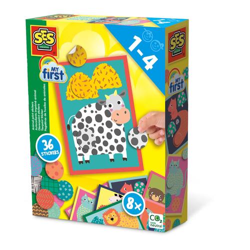 SES CREATIVE Children's My First Animal Print Stickers 1 to 4 Years 14485