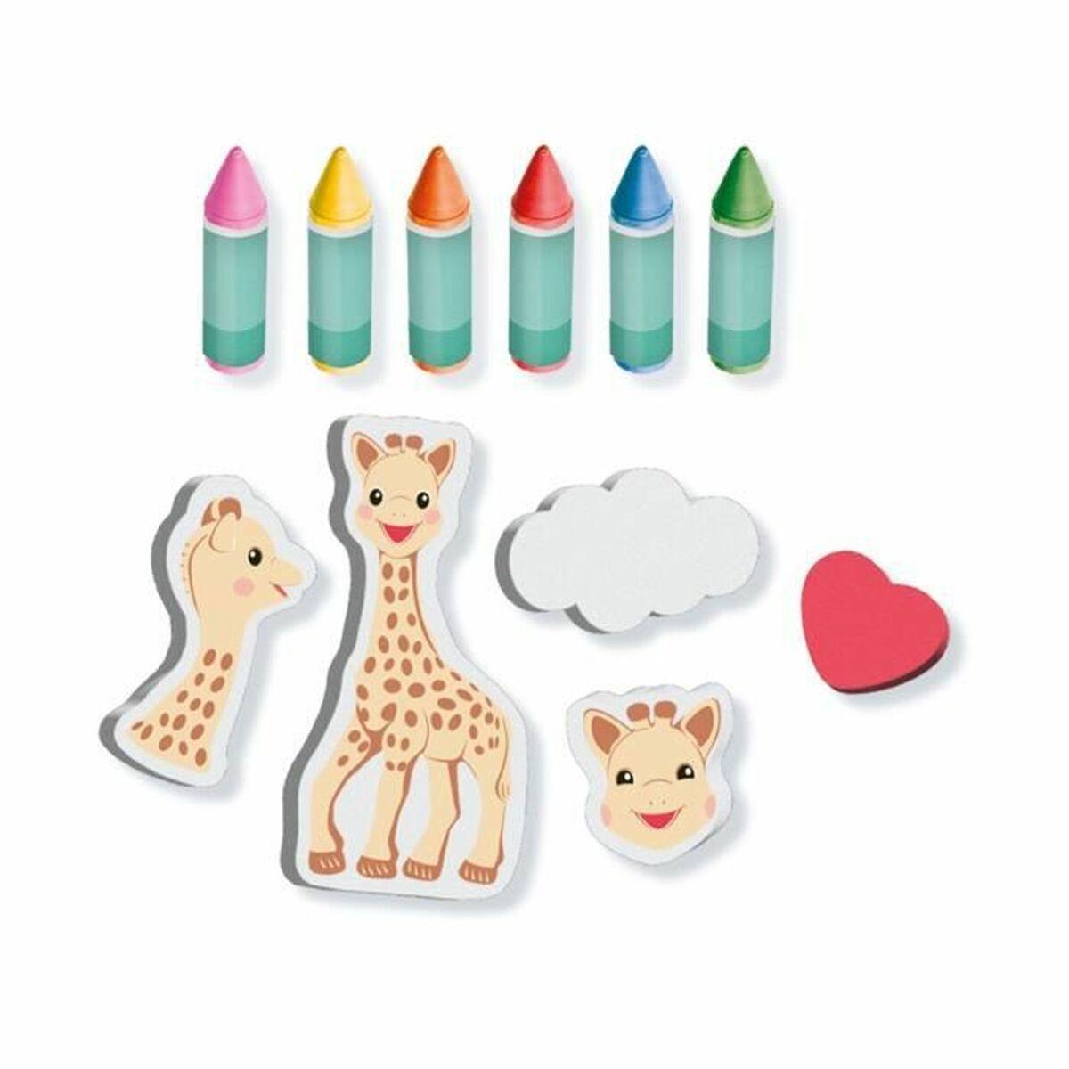 SES CREATIVE Sophie La Giraffe Bath Crayons with Shapes 2 Years and Above 14498