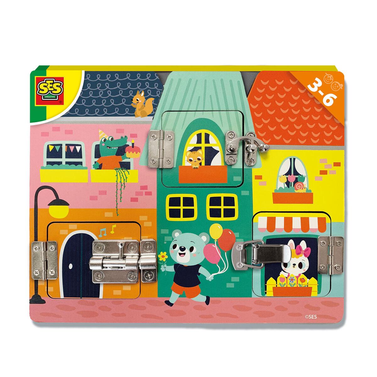 SES CREATIVE I Learn Latches Board 3 to 6 Years 14694