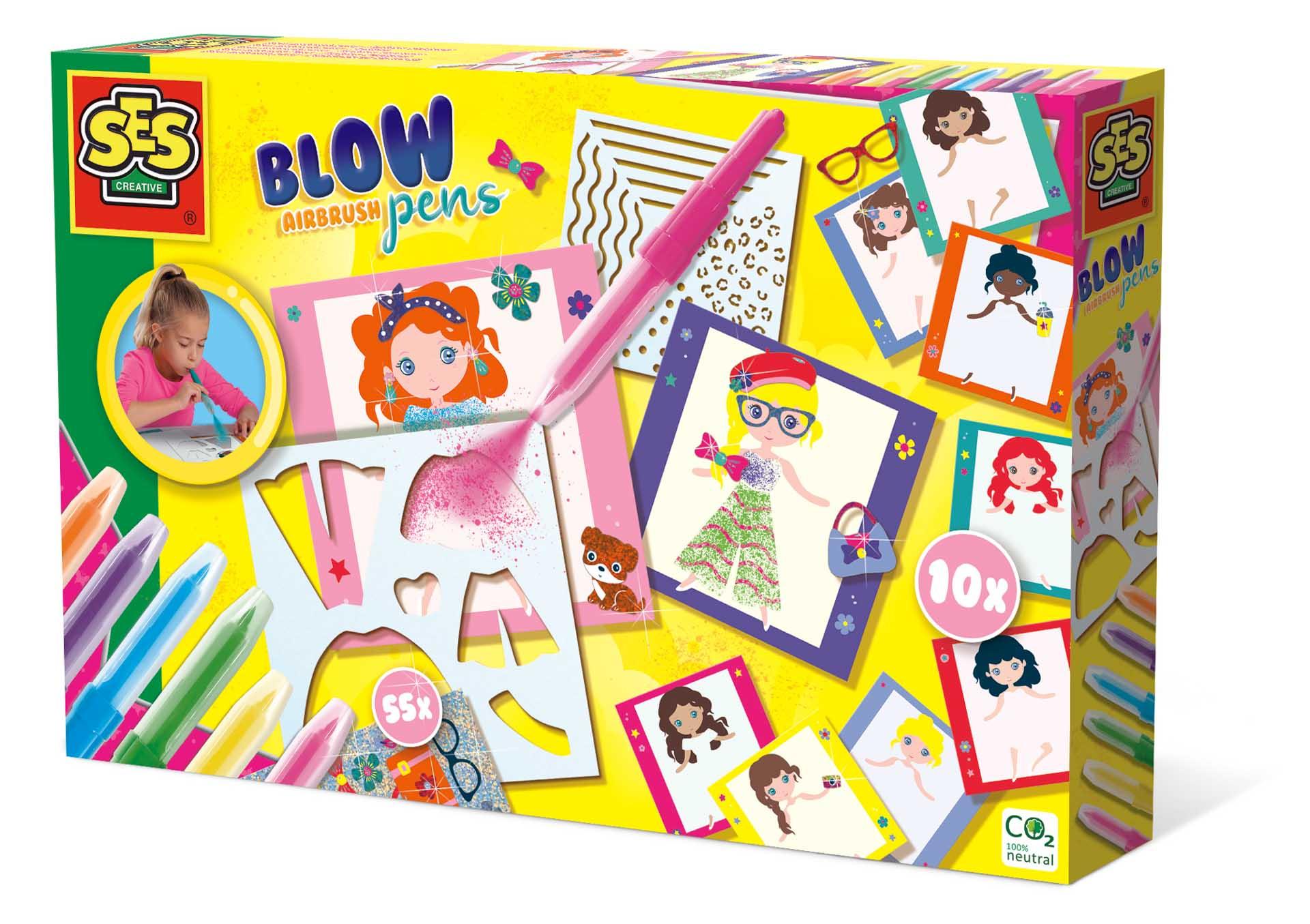 SES CREATIVE Fashion Designer Blow Airbrush Pens 5 Years and Above 14709