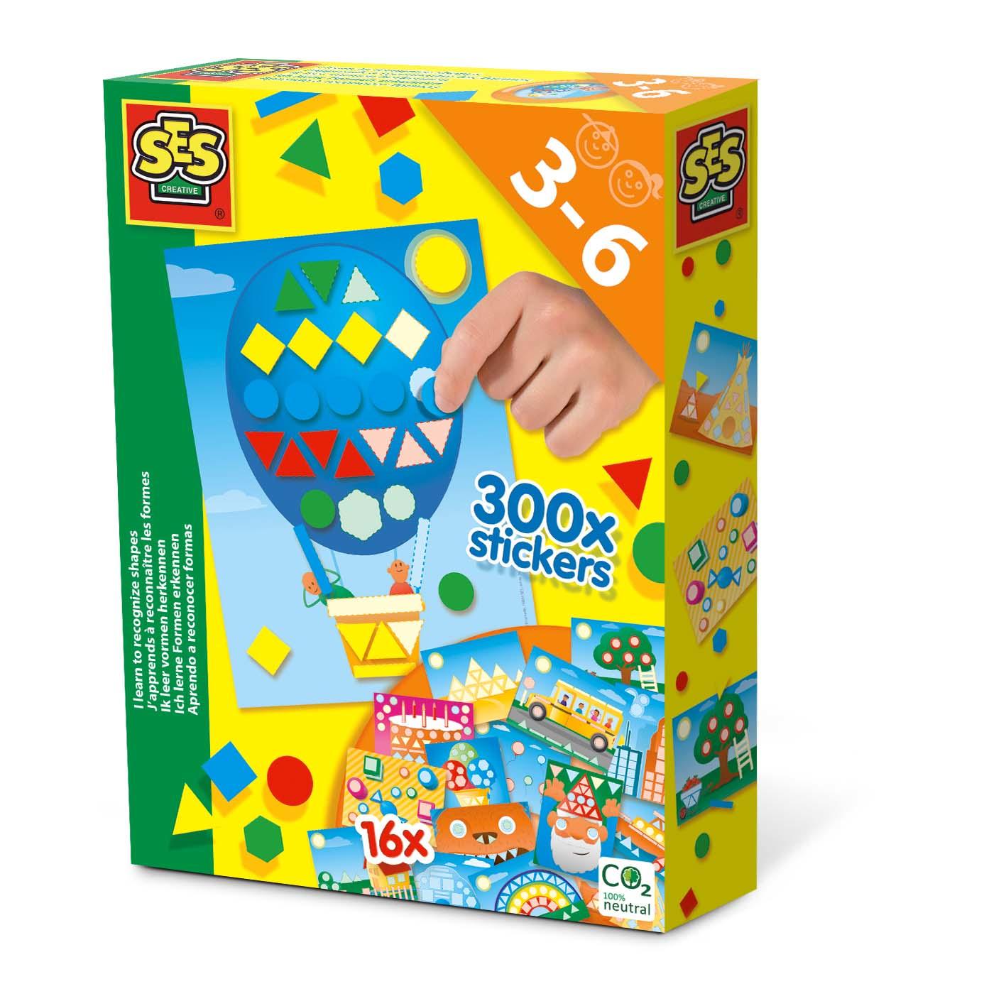 SES Creative Imparo a riconoscere le forme (SES CREATIVE Children's I Learn to Recognise Shapes Set Unisex 3 to 6 Years Multi-c