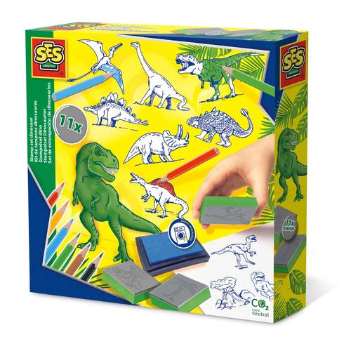 SES CREATIVE Stamp Set Dinosaur Kid's Stamp Set 3 to 12 Years 14919