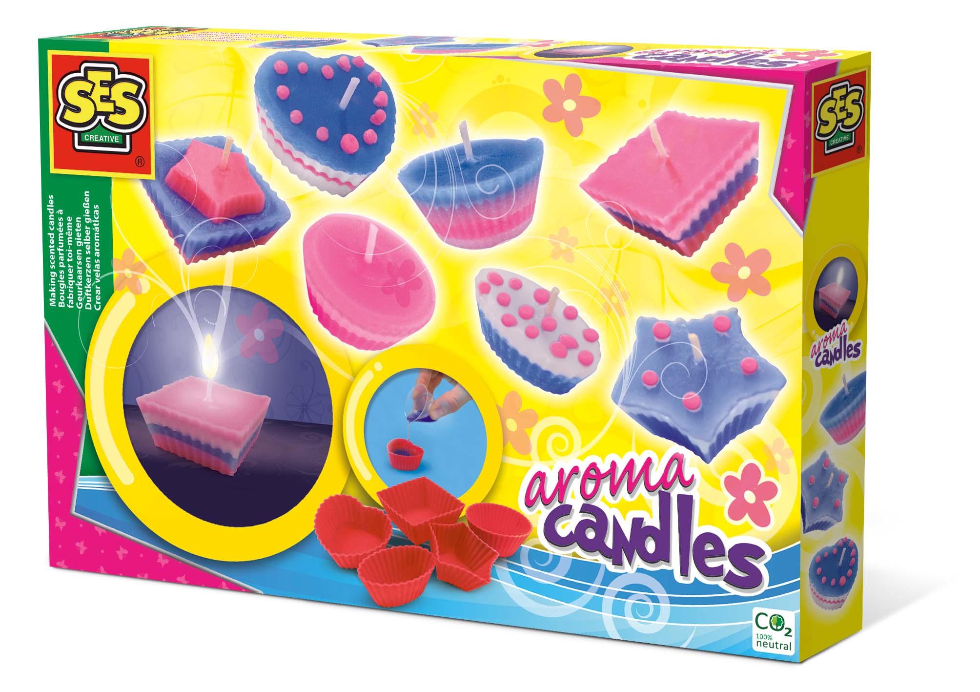 SES Creative Realizzare candele profumate (SES CREATIVE Children's Making Scented Aroma Candles Set 6 to 12 Years Multi-colour