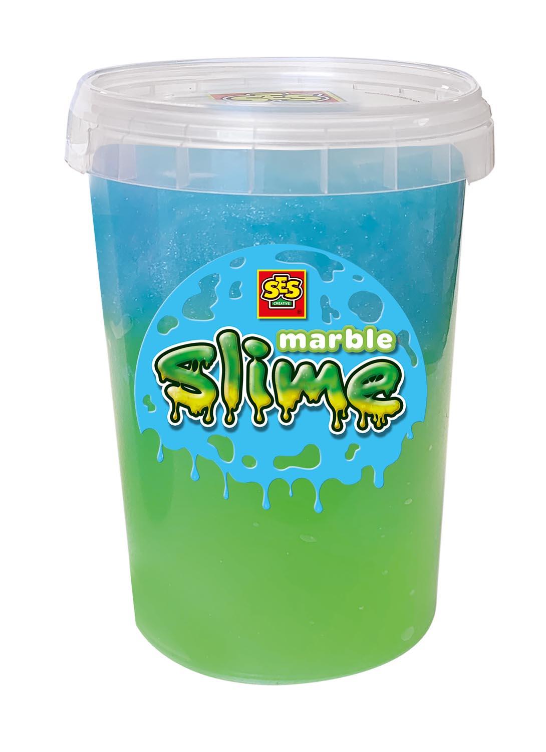 SES Creative Slime effetto marmo - Verde e blu 200 gr