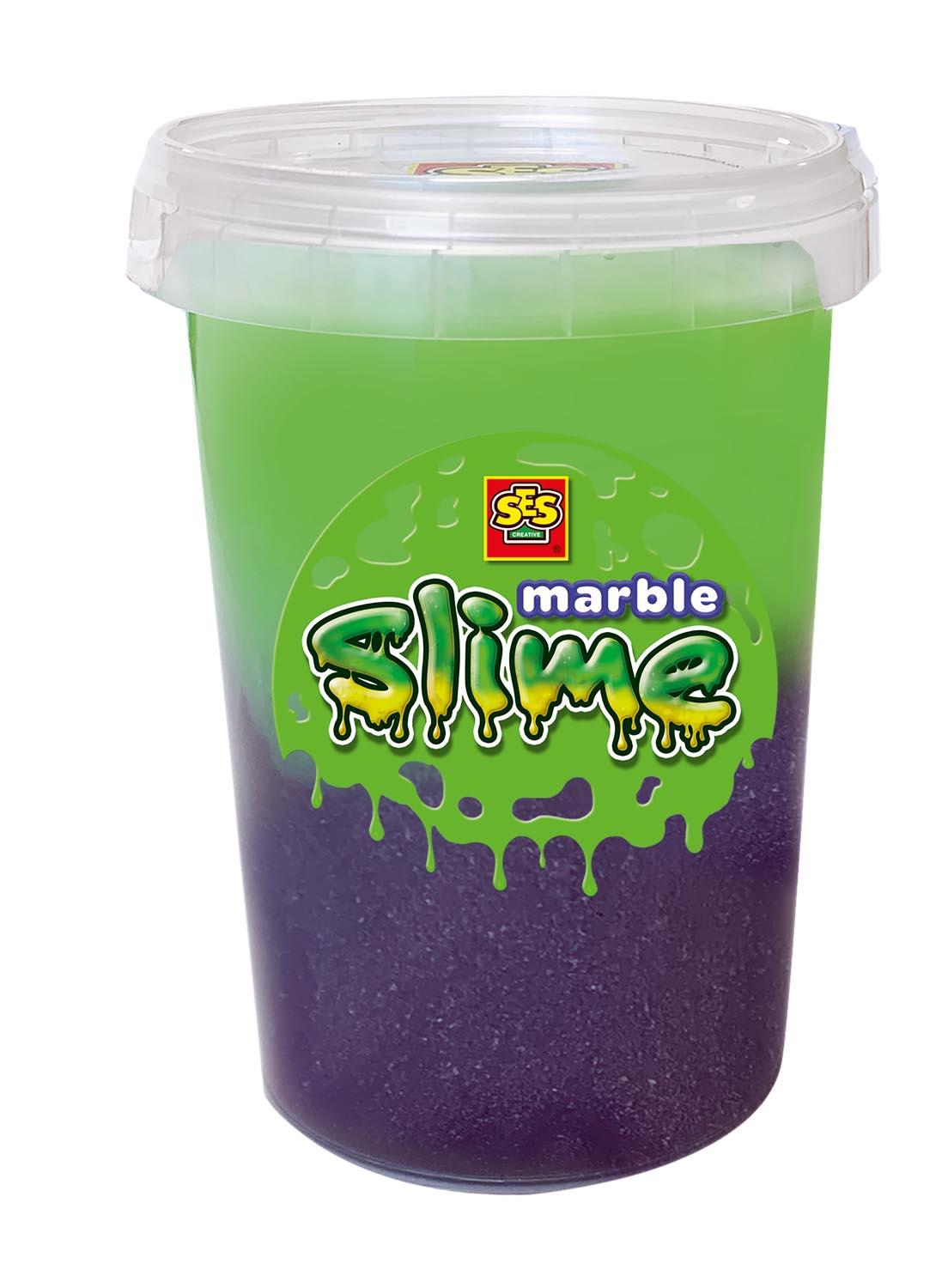 SES Creative Slime effetto marmo - Viola e verde 200 gr