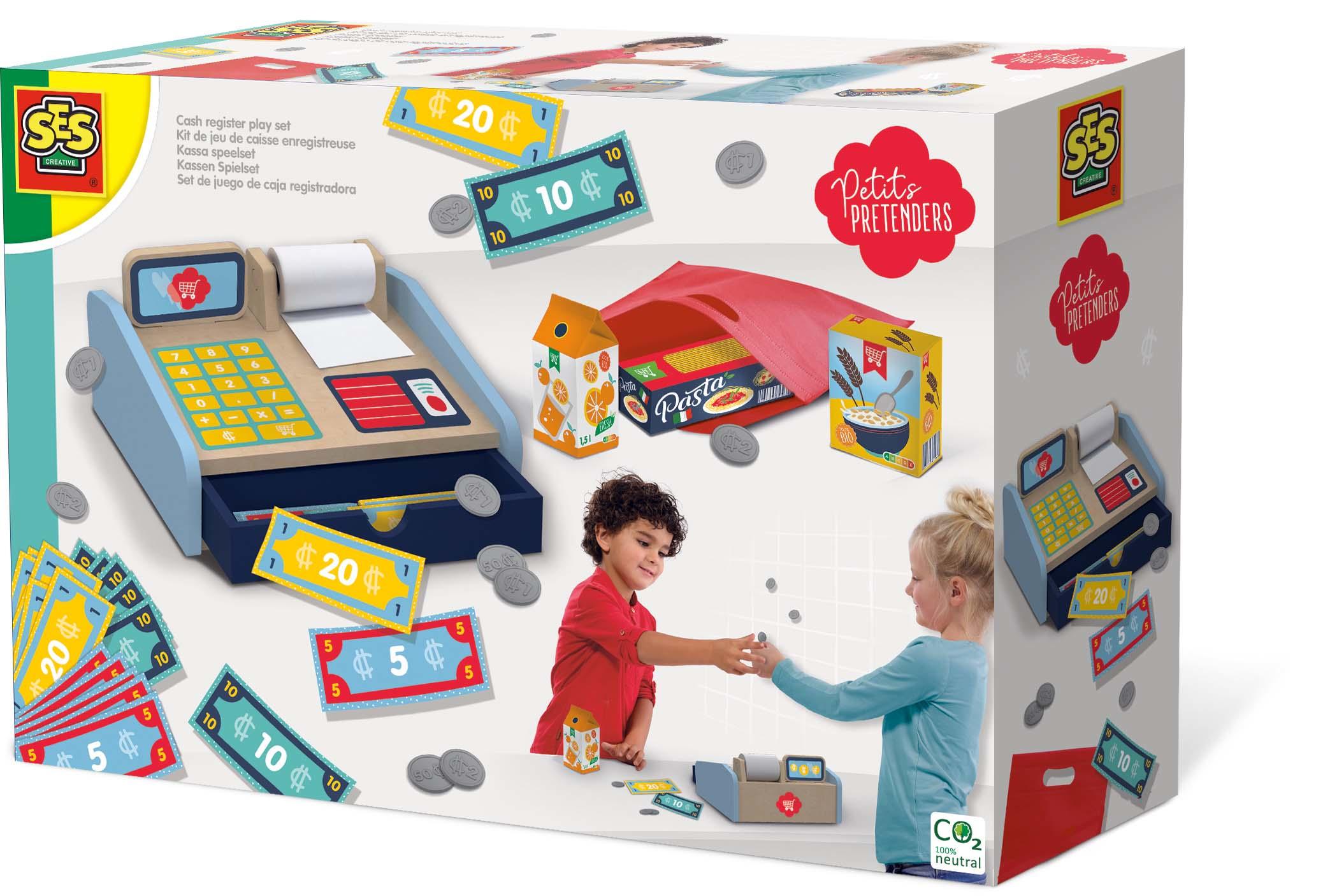 SES Creative Petits Pretenders Set registratore di cassa giocattolo (SES CREATIVE Petits Pretenders Children's Cash Register Pl