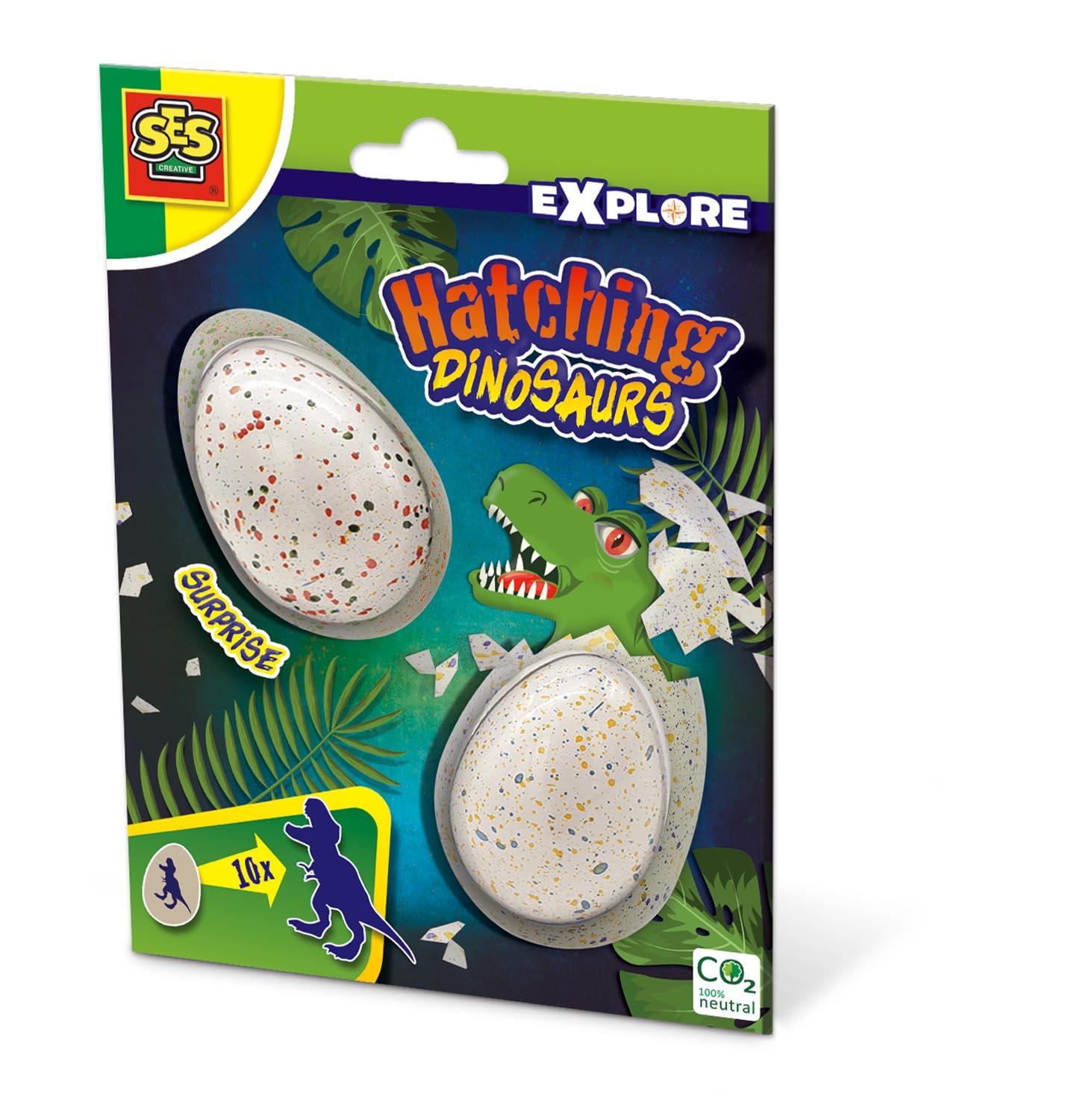 SES CREATIVE Explore Children's Hatching Dinosaurs 2 Surprise Eggs 5 Years and Above 25083