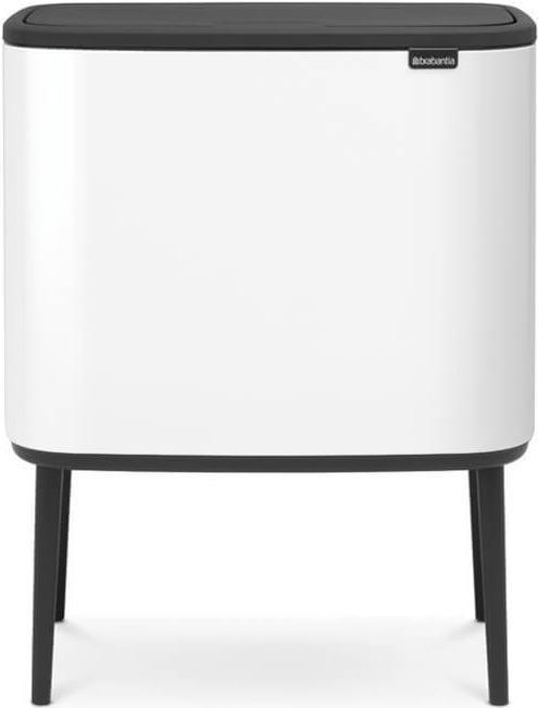 Brabantia 313509 BO Touch Bin Pattumiera da 36 L, Metallo, Bianco, 36 Litri
