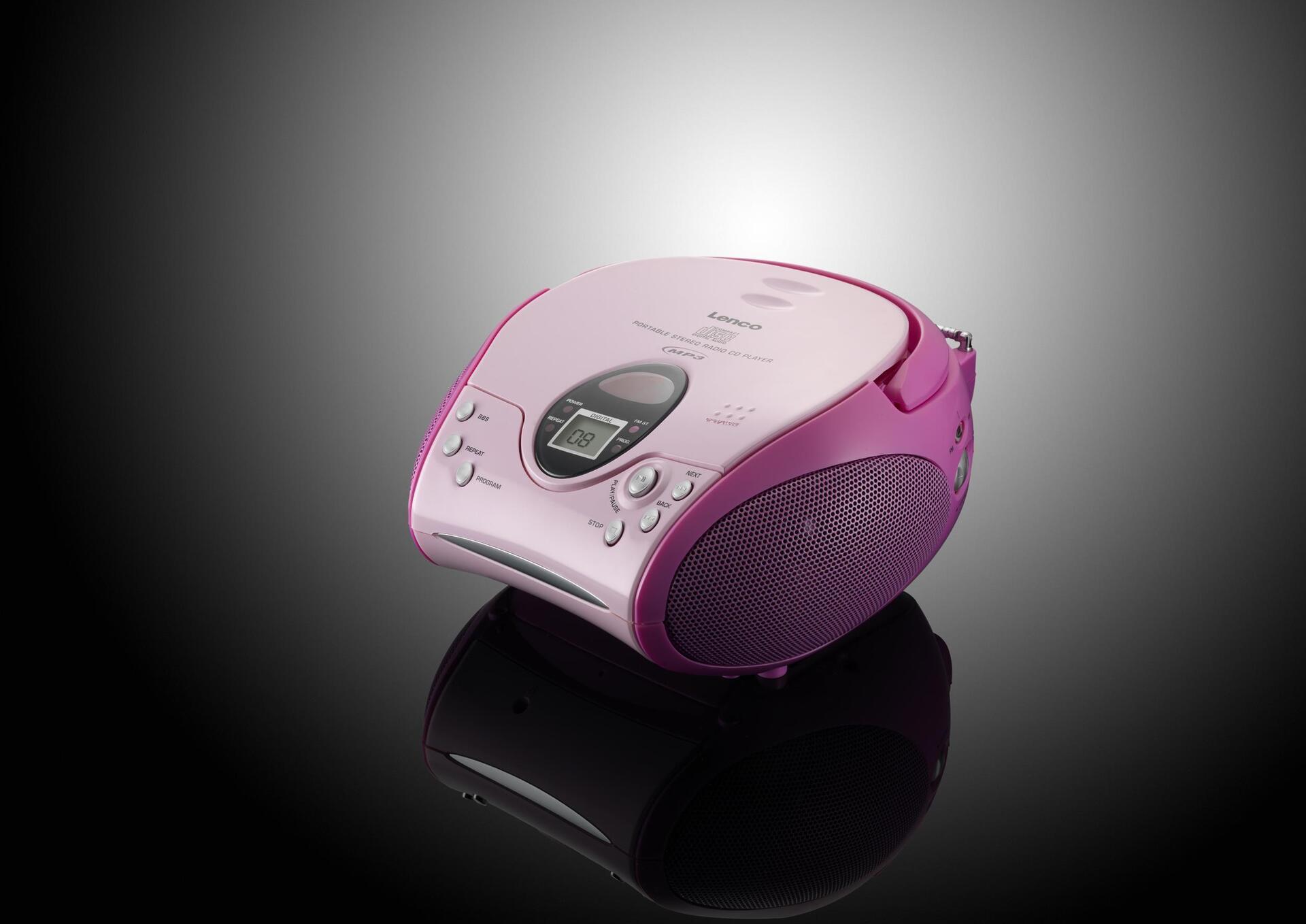 Lenco SCD-24 - Ghettoblaster - rosa