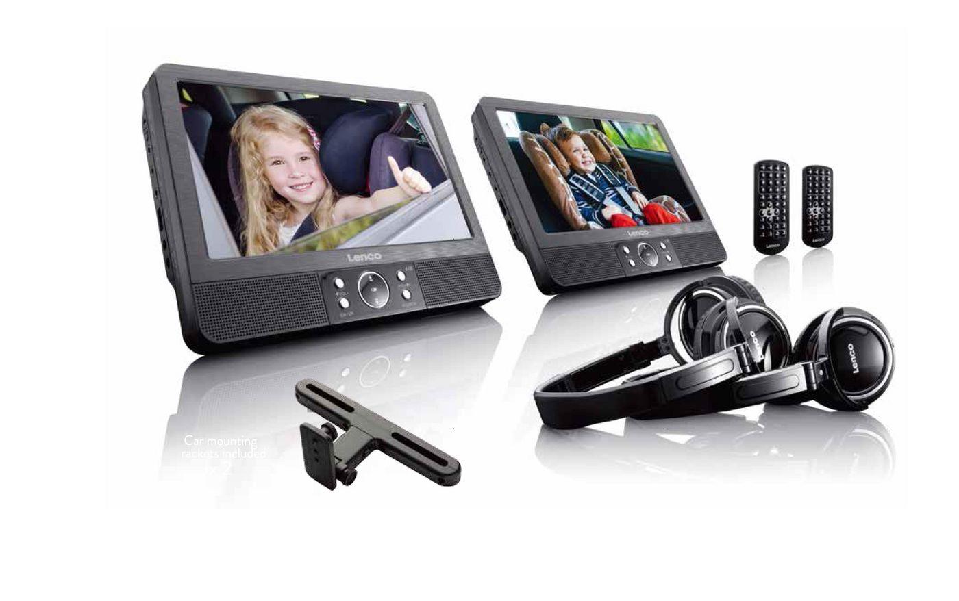 DVD PLAYER W 9" SCREEN x2