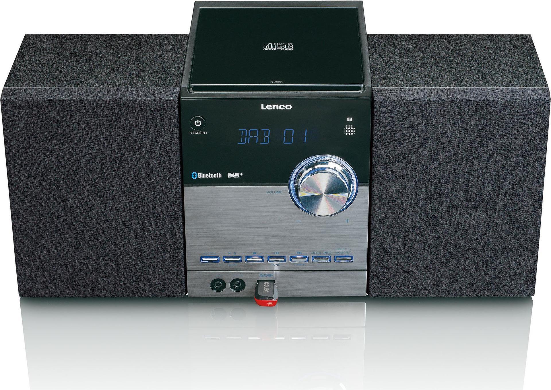 Lenco MC -15 - Analog e digitale - DAB+, FM, PLL - 87.5 - 108 MHz - Player - CD - Cartella - Break - Play - Ripeti tutti - Stop