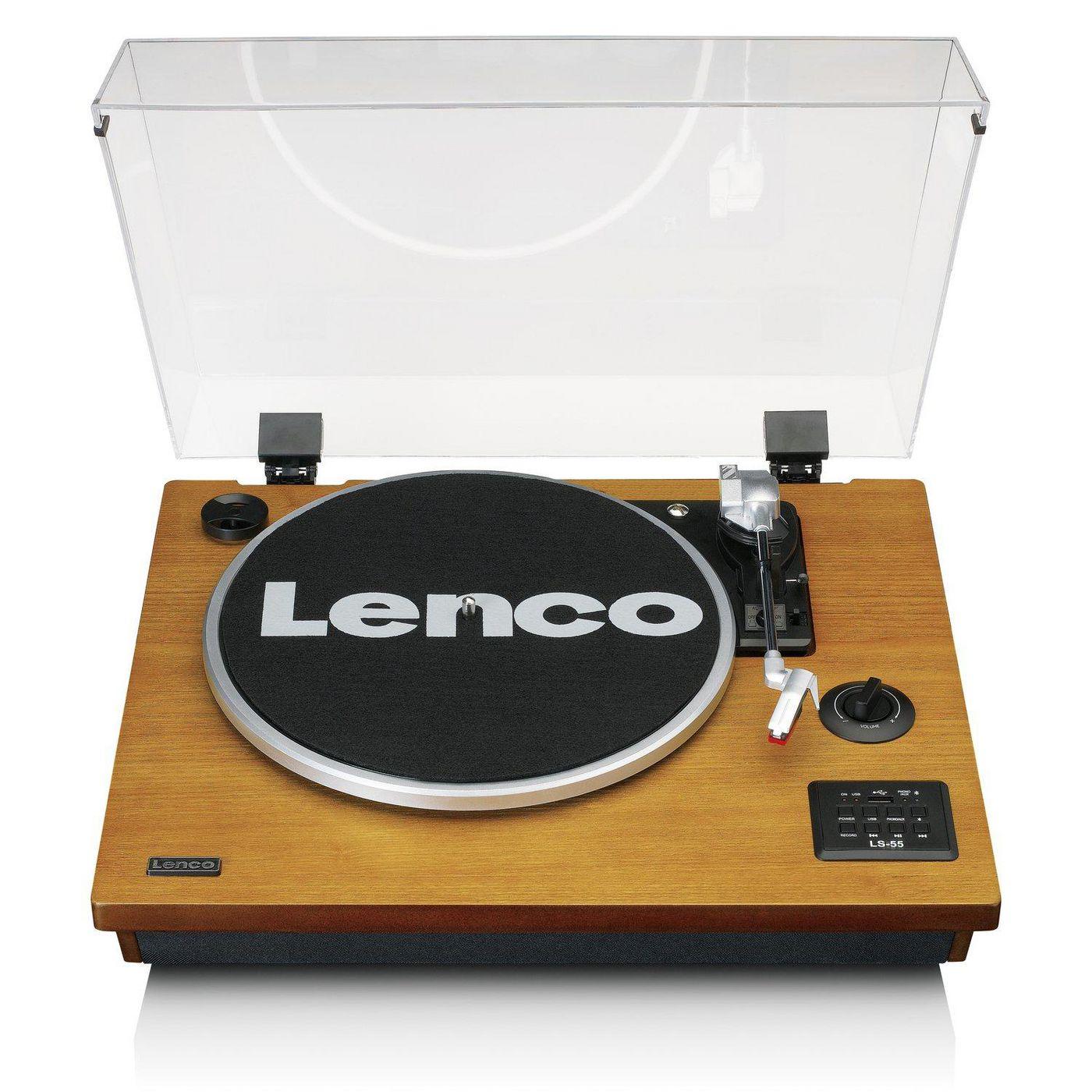 LS-55WA, giradischi audio con trasmissione a cinghia, semi-automatico, legno, legno, plastica