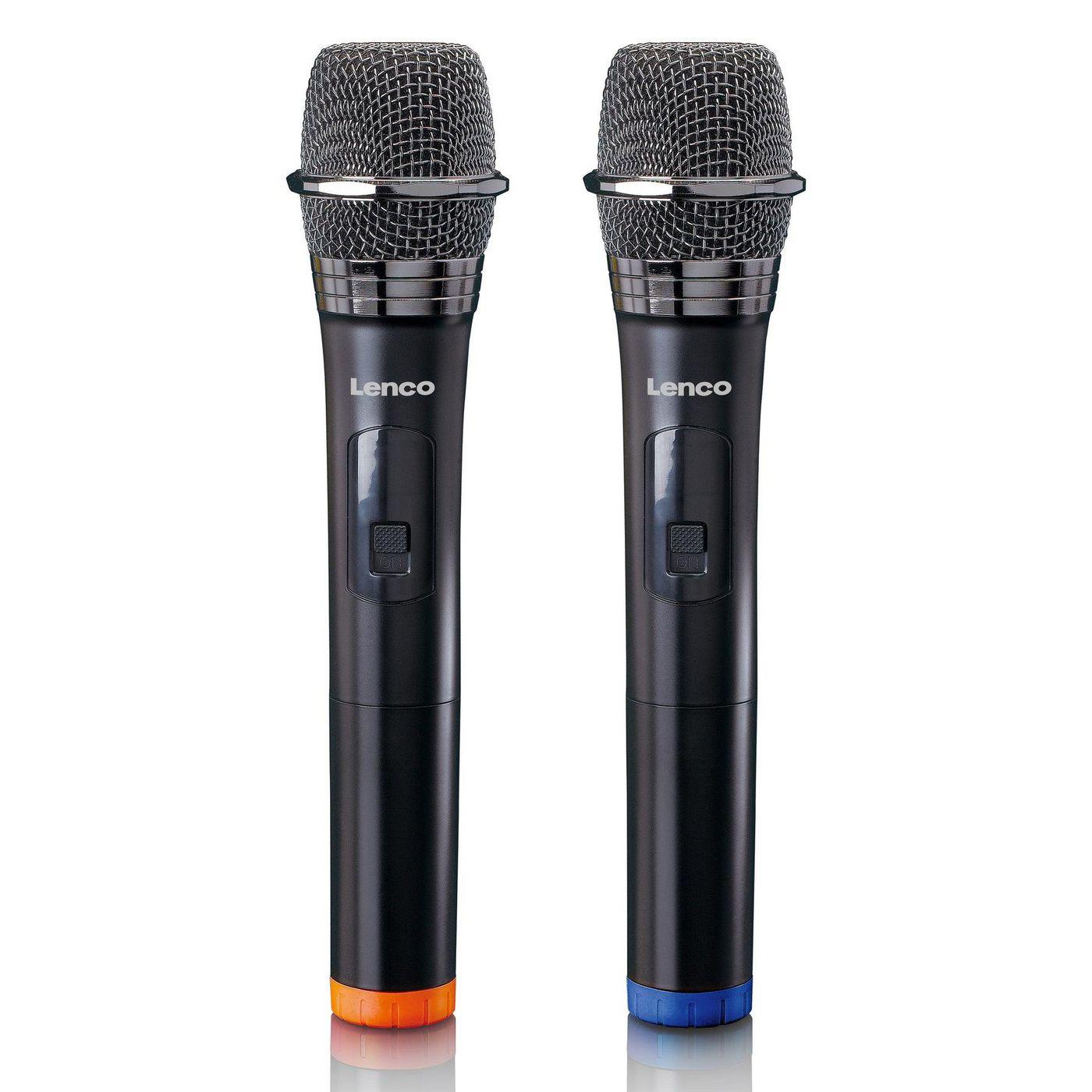 Lenco MCW-020BK microfono Nero Microfono per palco/spettacolo (Microphone Black - Stage/Performance Microphone - Warranty: 12M)