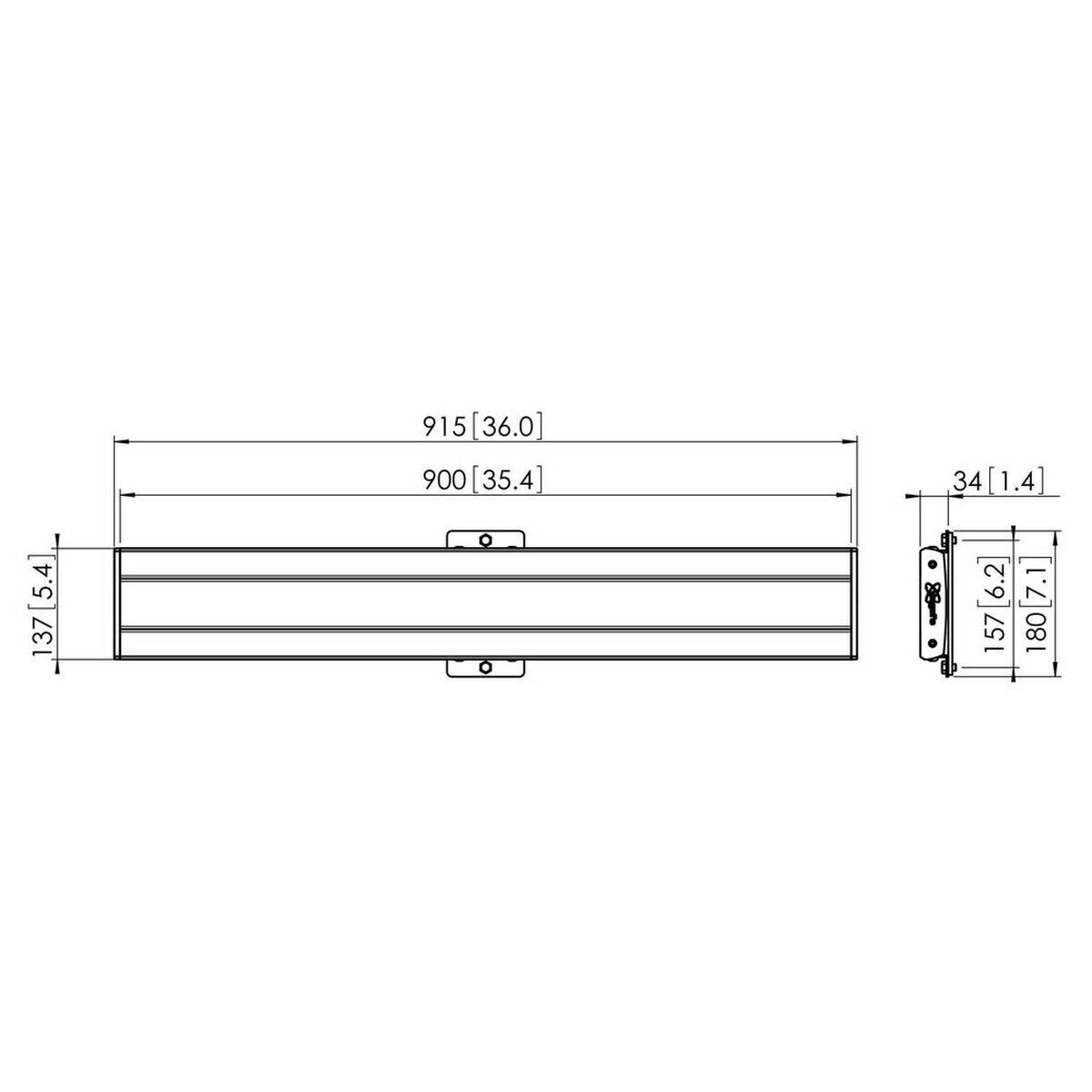 Barra adattatore display Vogels PFB 3409 - nera