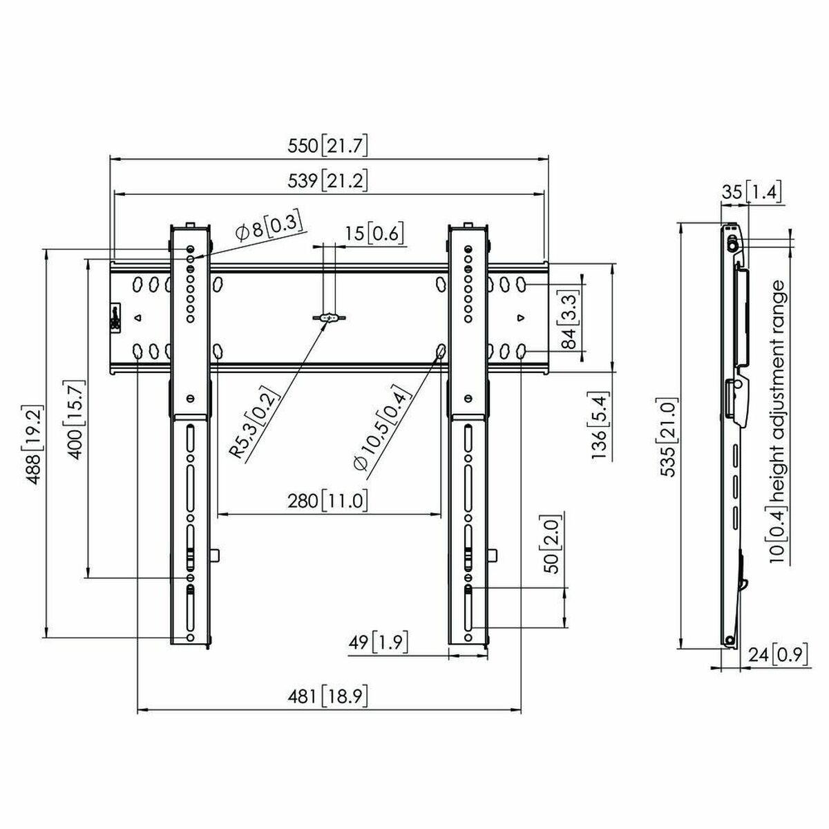 Vogel's PFW 6400 165,1 cm [65] Nero (PFW 6400 DISPLAY WALL MOUNT - FIXED)