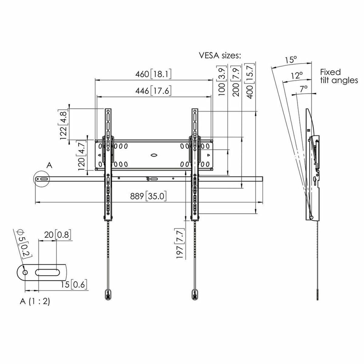 Vogel's PFW 4710 165,1 cm [65] Nero (PFW 4710 DISPLAY WALL MOUNT - TILT)