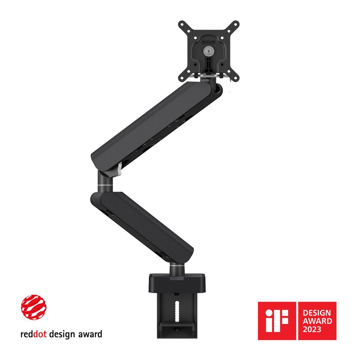 Scrivania con braccio porta monitor Vogels MOMO 4138 nera