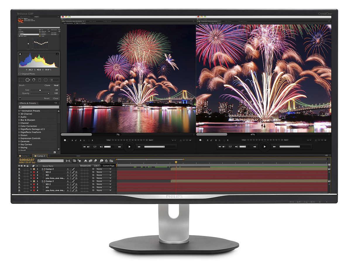 Philips P Line Monitor LCD con dock USB-C 328P6AUBREB/00 (Philips Brilliance P-line 328P6AUBREB)
