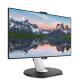 32in LED IPS 4K USB-C docking station monitor, 3840x2160, Webcam for Win Hello, Microfono, 4 sided frameless, Multiclient KVM,