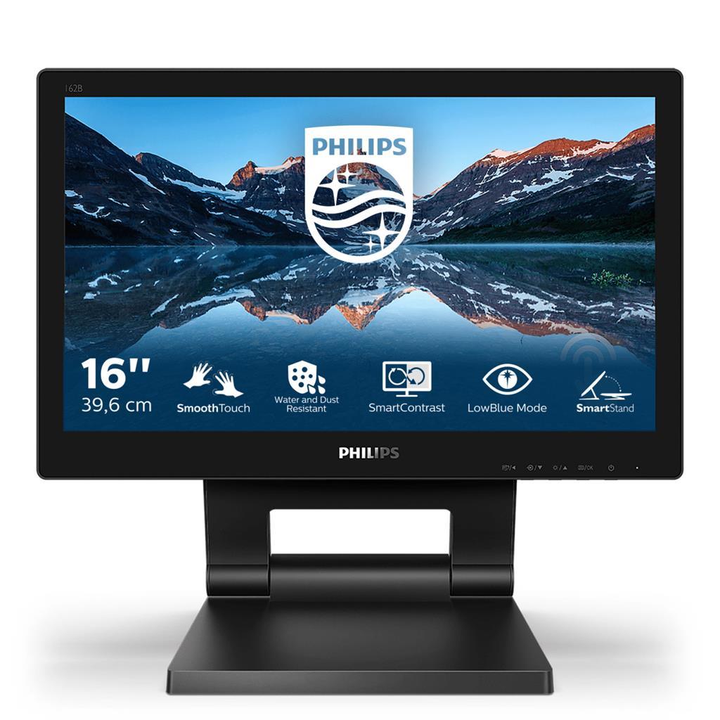 PHILIPS MONITOR TOUCH 156 1366x768 IP54 1O PUNTI TOCCO VGA/DVI/DP/HDMI MULTIMEDIALE