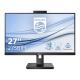 MONITOR PHILIPS LED 27" Wide 275B1H/00 IPS 2560x1440 5ms 300cd/m 50.000.0001 2x3W MM WEBCAM PIVOT DVI HDMI DP HUB USB