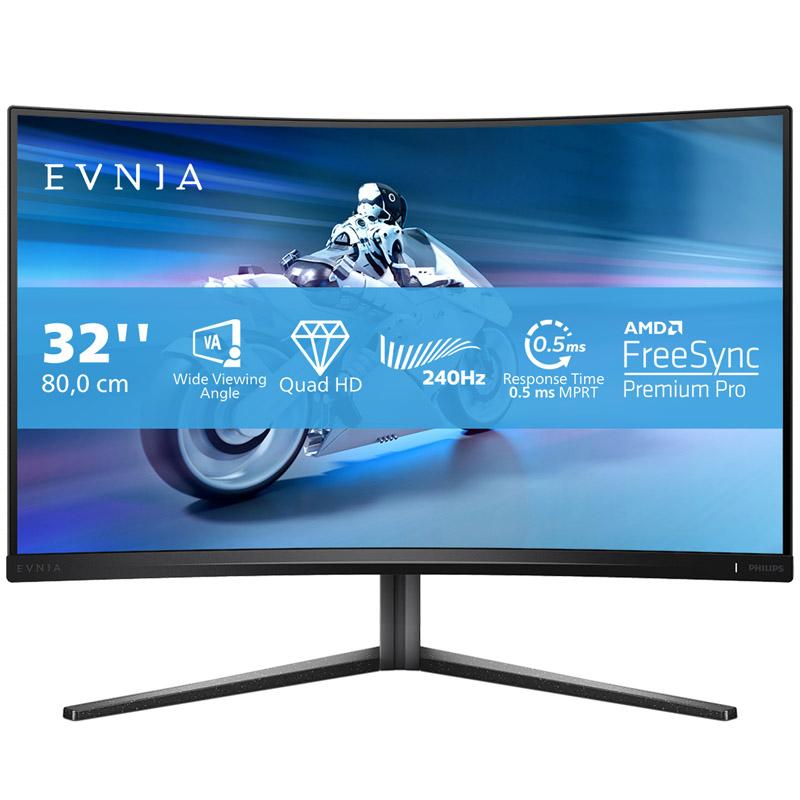 Philips Evnia 5000 32M2C5500W/00 Monitor PC 80 cm (31.5") 2560 x 1440 Pixel Quad HD LCD Nero