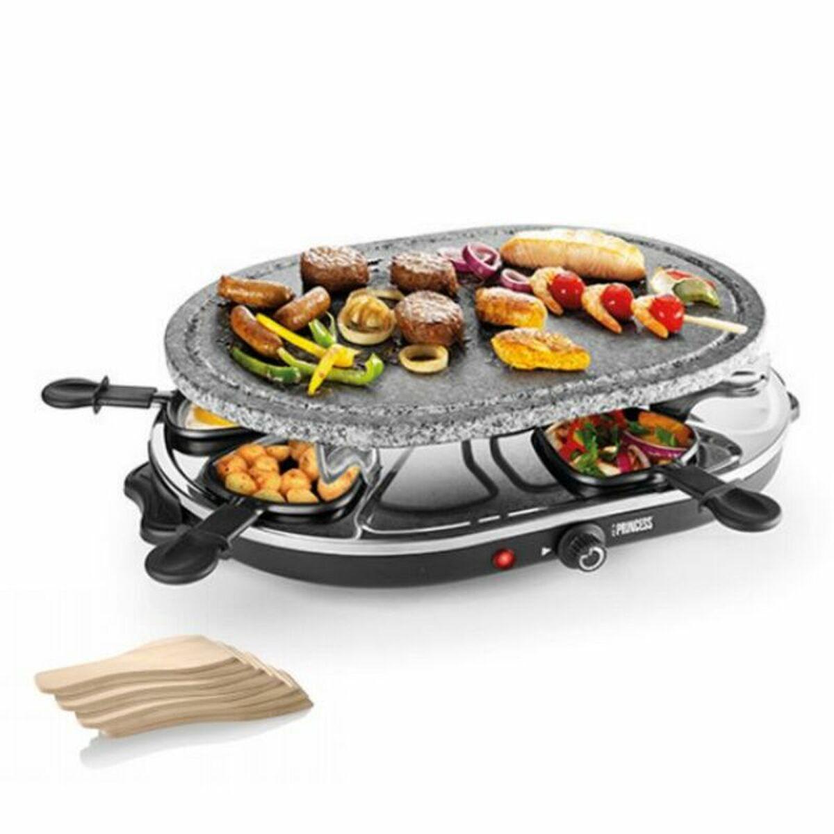 GRILL PARTY & RACLETTE 8 OVAL STONE