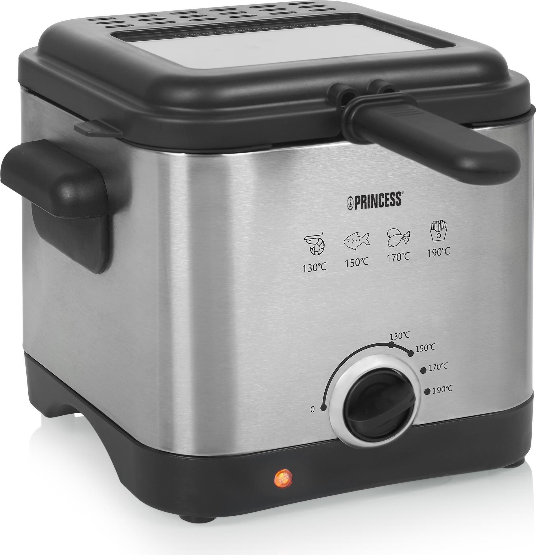 01.182612.01.001 Mini friggitrice profonda, friggitrice, 1,5 L, 130 C, 190 C, Cina, singolo