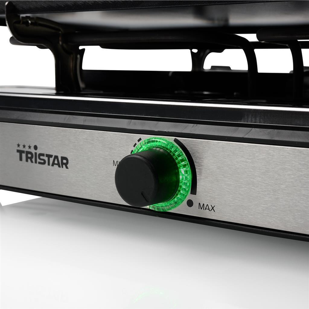 Tristar RA -2748 - 1400 W - 230 V - 50/60 Hz - 8 pezzi (E) - Tristar RA -2748 RACLETTE 8 - piastra di griglia reversibile - PAN