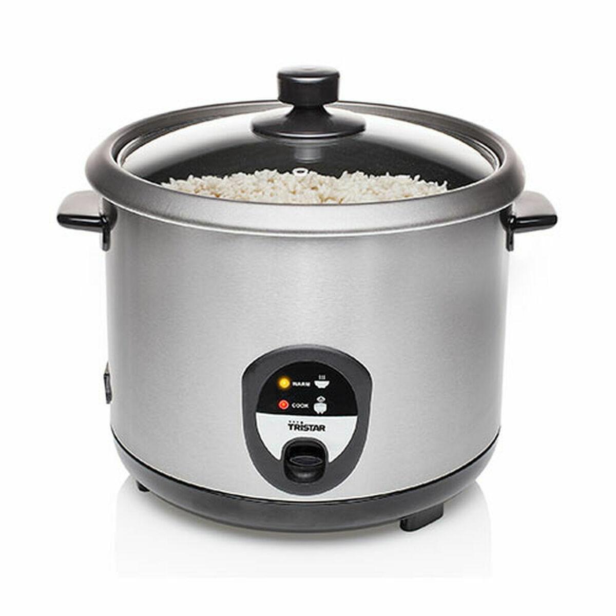 cuociriso Tristar RK-6129 900 W Acciaio inossidabile Nero/Argentato Argentato 2,2 L