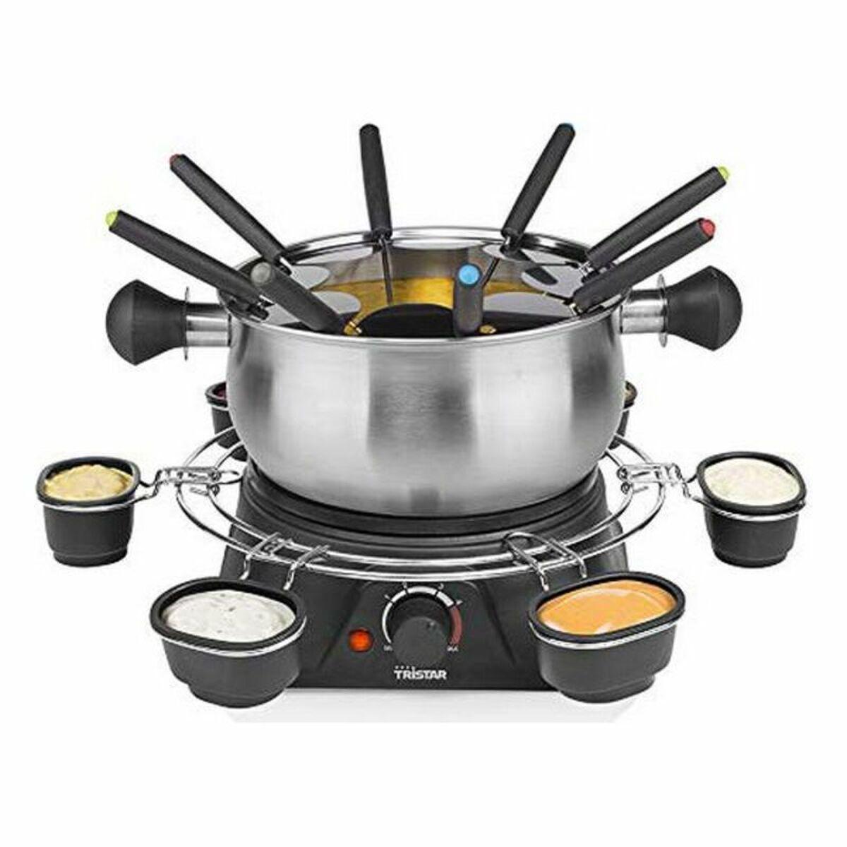 Friggitrice e Set da Fonduta Tristar FO1109 1,3 L 1400W Acciaio inossidabile