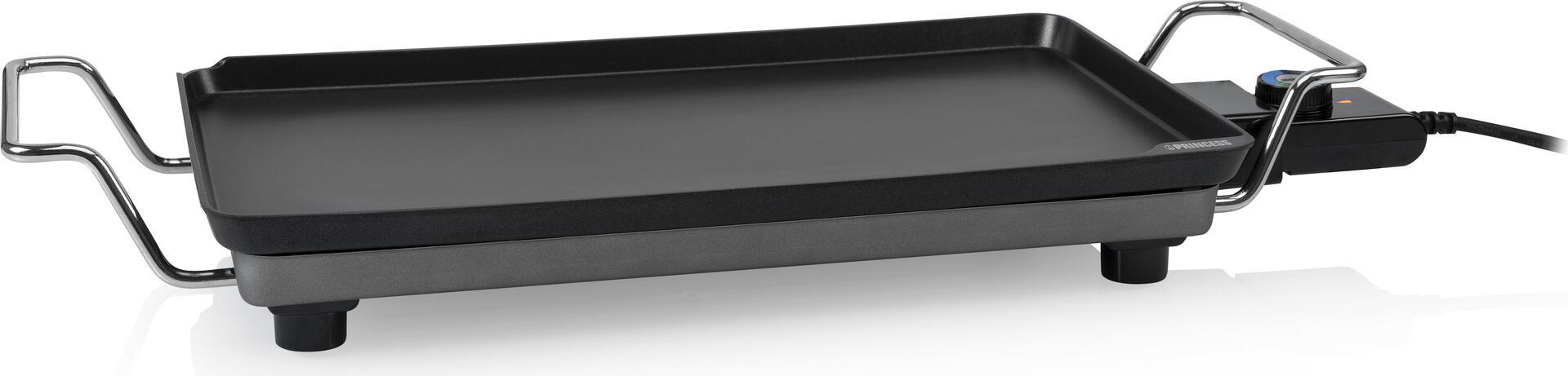 Grill da tavolo/ Grill Teppanyaki 102300, superficie di lavoro, alluminio, nero, alluminiu