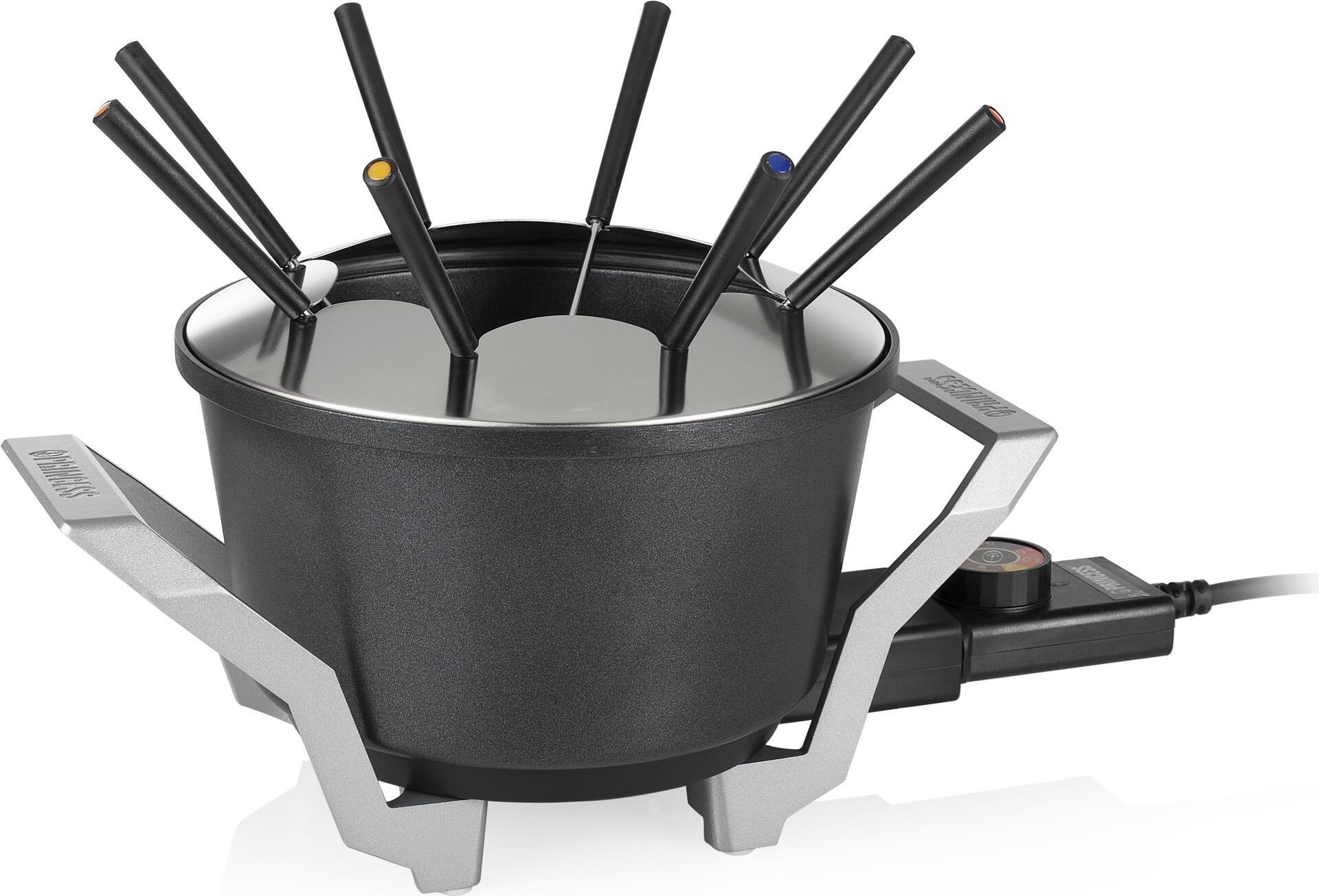 Principessa 173100 Fondamento di alta qualità - 8 persone (S) - 1,5 L - Black - Acciaio inossidabile - Acciaio rotondo - Accia