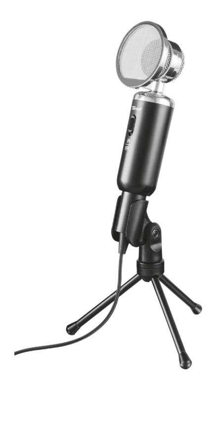 Trust 21672 microfono Nero Microfono per PC (MADELL DESK MICROPHONE FOR PC - AND LAPTOP)