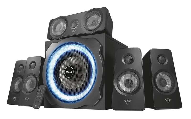 Trust GXT 658 Tytan 5.1 set di altoparlanti 90 W Universale Nero 5.1 canali (GXT658 TYTAN 5.1 SPEAKER - )