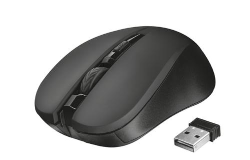 Trust 21869 mouse Ambidestro RF Wireless Ottico 1800 DPI (Mydo Silent Wireless Mouse Blk)