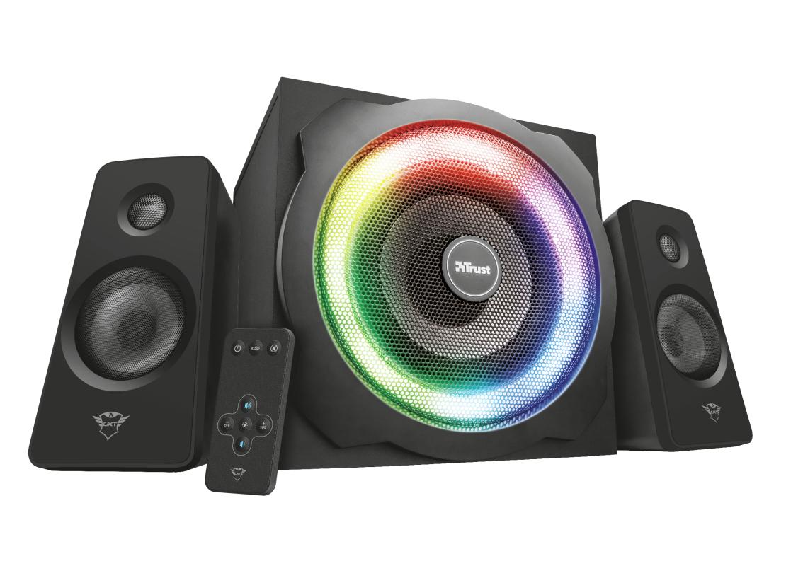 Trust GXT 629 Tytan set di altoparlanti 60 W Universale Nero 2.1 canali 15 W (GXT629 TYTAN 2.1 SPEAKER RGB - SET)