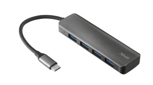 Trust 23328 hub di interfaccia USB 3.2 Gen 1 (3.1 Gen 1) Type-A 5000 Mbit/s Grigio