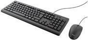 Trust TKM-250 tastiera Mouse incluso USB QWERTZ Tedesco Nero (TKM-250 USB KEYBOARD AND - MOUSE SET QWERTZ B2B) - Versione Tedes