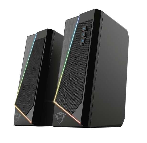 Trust GXT 609 Zoxa altoparlante Nero Cablato 6 W (GXT609 ZOXA RGB Led Speaker Set)