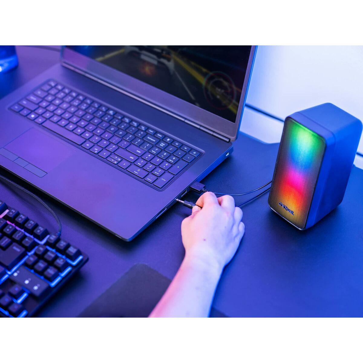 Trust GXT 611 Wezz set di altoparlanti 6 W PC/PC portatile Nero 2.0 canali 3 W (GXT611 WEZZ ILLUMINATED SPEAKER - SET)