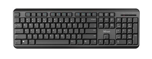 Trust Ody tastiera RF Wireless QWERTY Inglese UK Nero