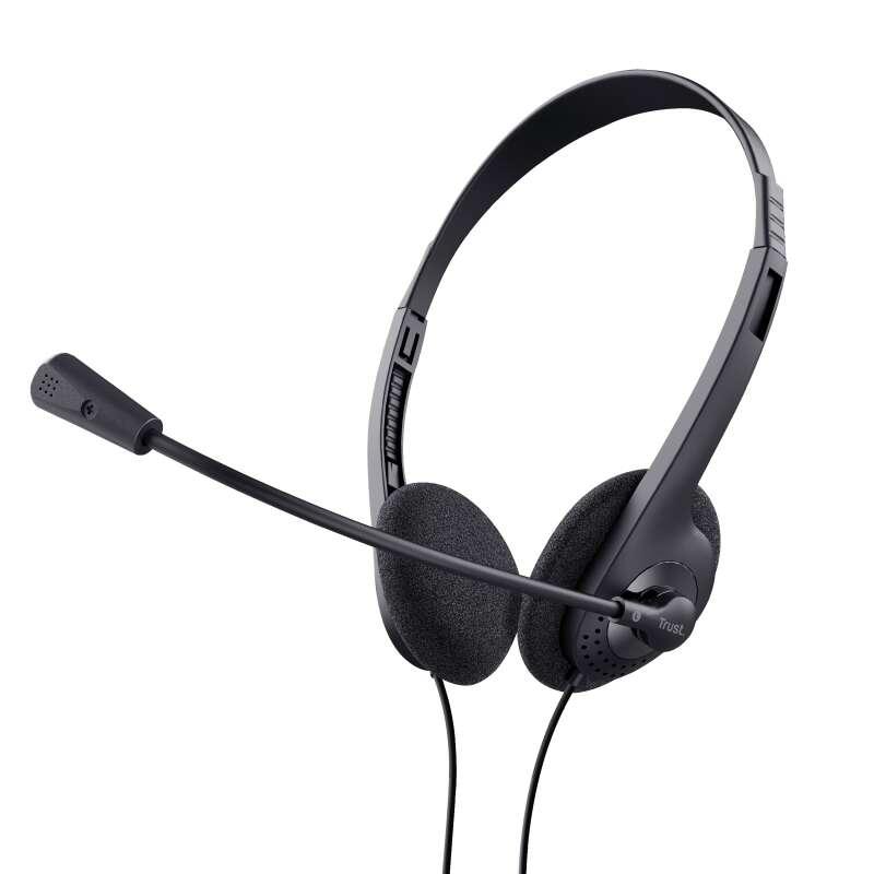 Trust 24659 cuffia e auricolare Cablato A Padiglione Musica e Chiamate Nero (BASICS HEADSET - )