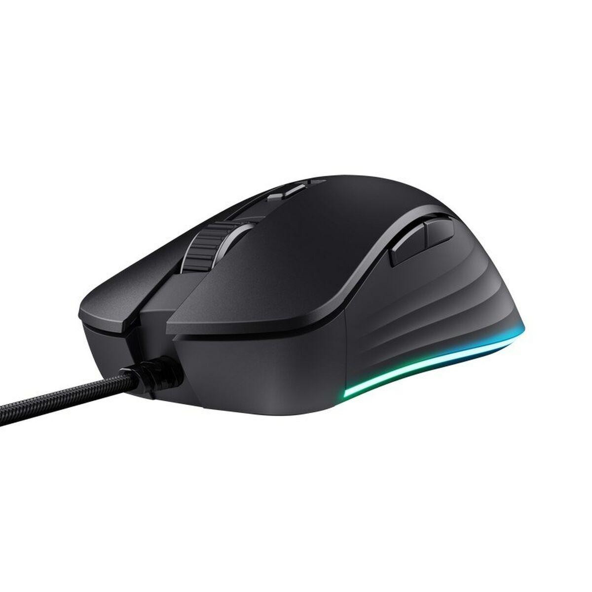 Trust GXT924 YBAR mouse Mano destra USB tipo A Ottico 25600 DPI (GXT924 YBAR GAMING WIRED - MOUSE BLACK)