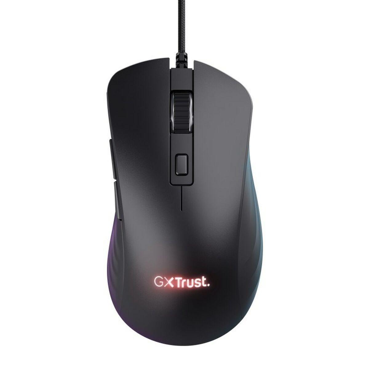 Trust GXT924 YBAR mouse Mano destra USB tipo A Ottico 25600 DPI (GXT924 YBAR GAMING WIRED - MOUSE BLACK)