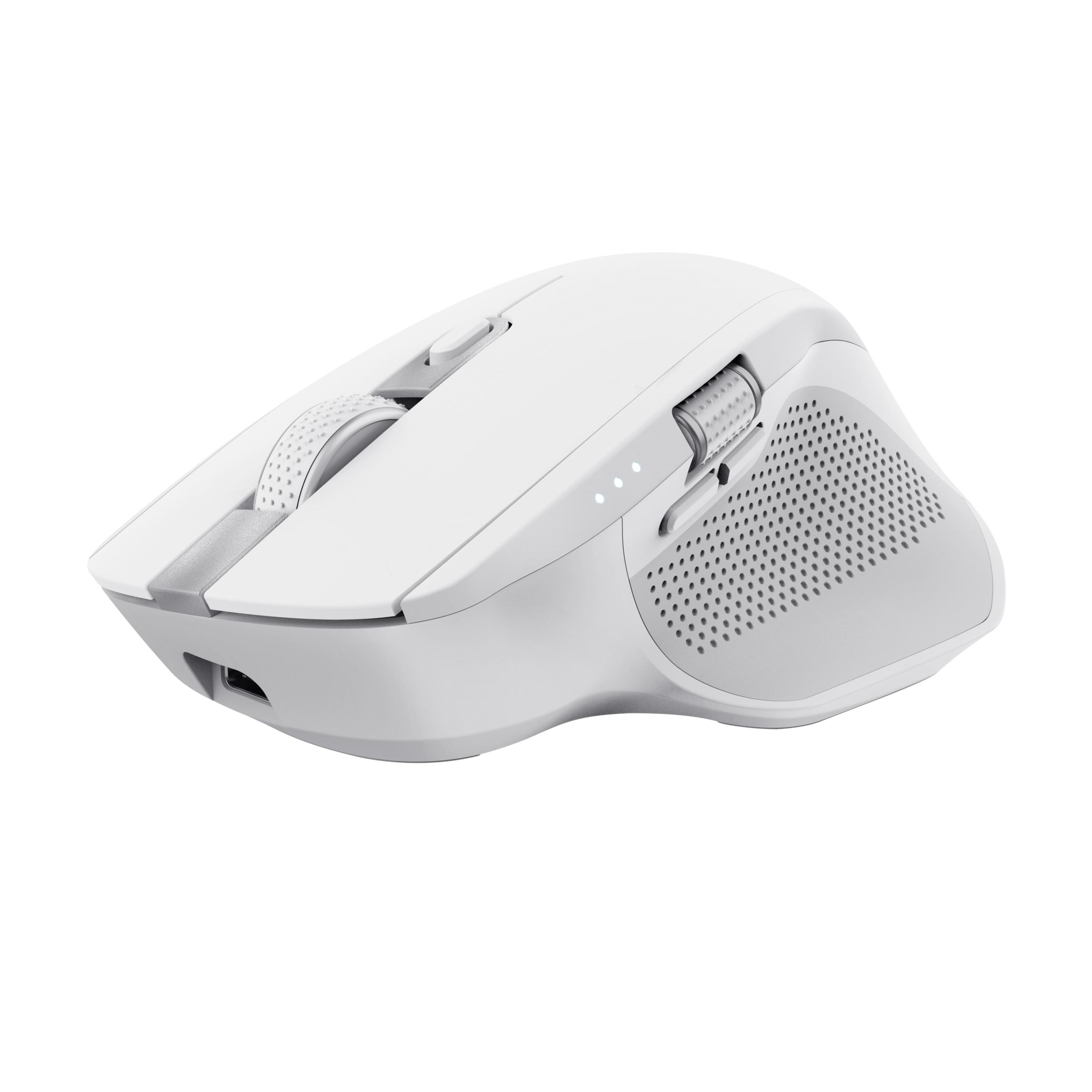 Trust Ozaa mouse Mano destra RF senza fili Bluetooth Ottico 3200 DPI (OZAA MULTI-CONNECT - WIRELESS MOUSE WHT)