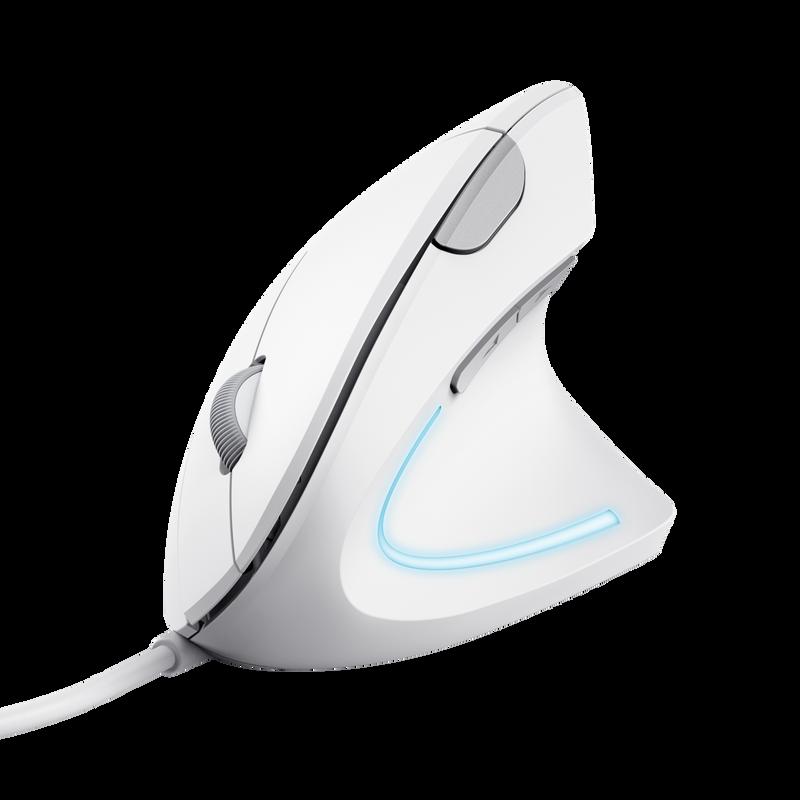 VERTO WIRED ERGO MOUSE WHITE