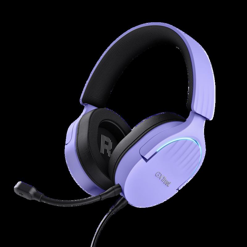 Trust GXT 490P FAYZO Auricolare Cablato A Padiglione Giocare USB tipo A Nero Viola (GXT490P FAYZO 7.1 USB HEADSET - PURPLE)