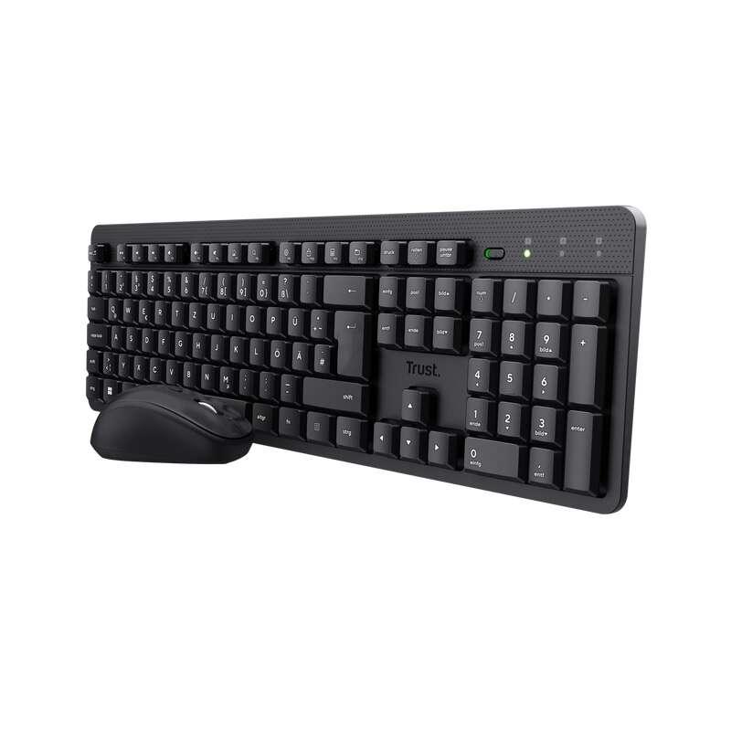 Trust TKM-360 tastiera Mouse incluso RF Wireless QWERTY Spagnolo Nero