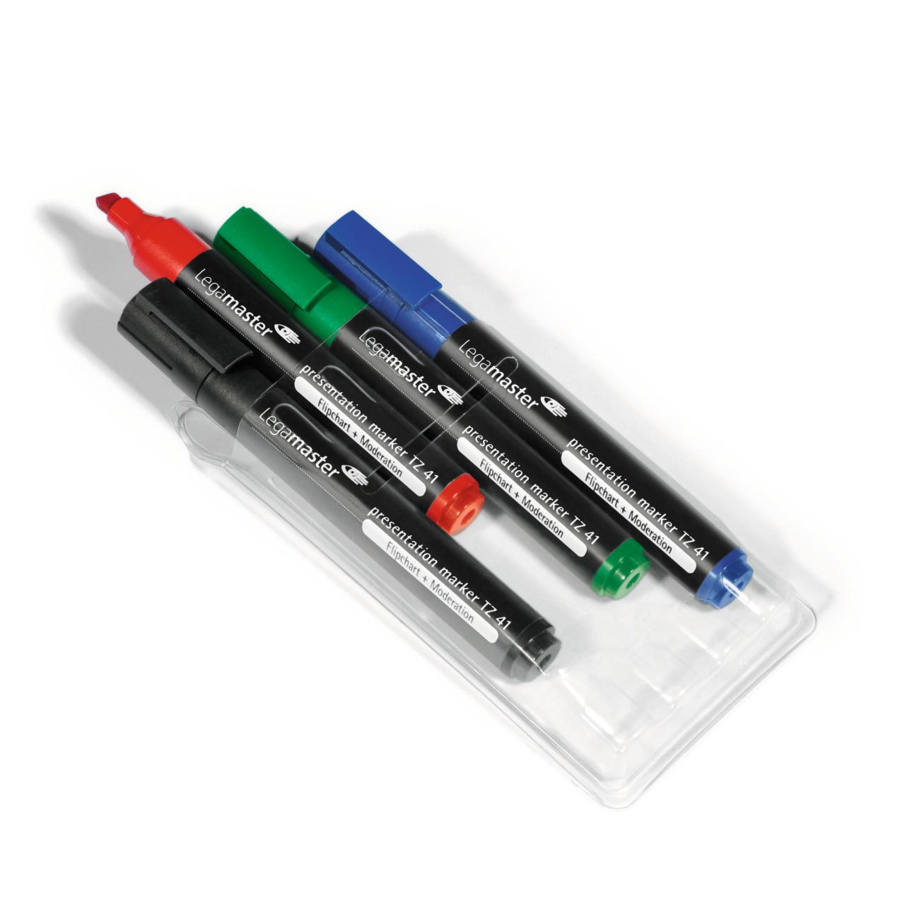 Legamaster 7-155094 evidenziatore 4 pz Nero Blu Verde Rosso